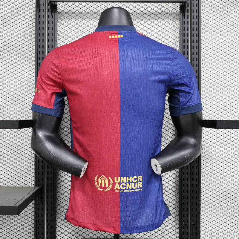 Camisa Barcelona Edição Especial 2024/25 Jogador Masculino - Azul e Grená