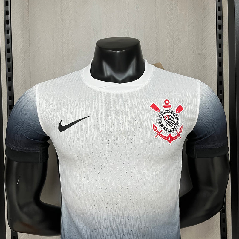 Camisa Corinthians 2024/25 Jogador - Branca e Preto