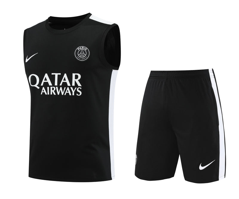 Kit Treino PSG 23/24 Nike - Preto