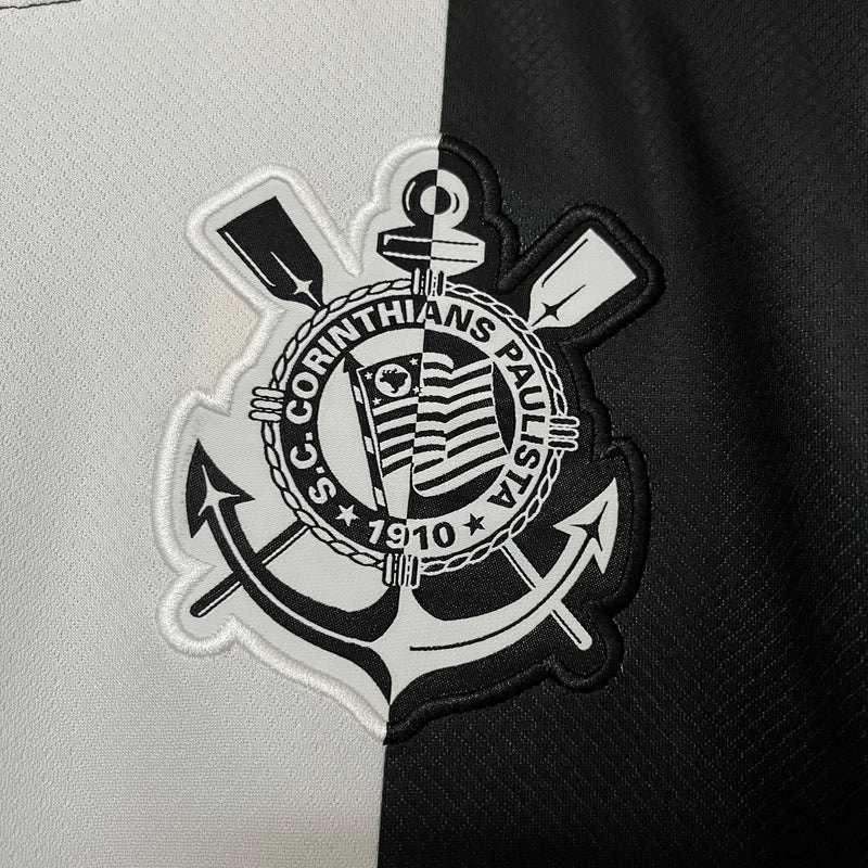 Camisa Corinthians 2024/25 - Torcedor Branca e Preto