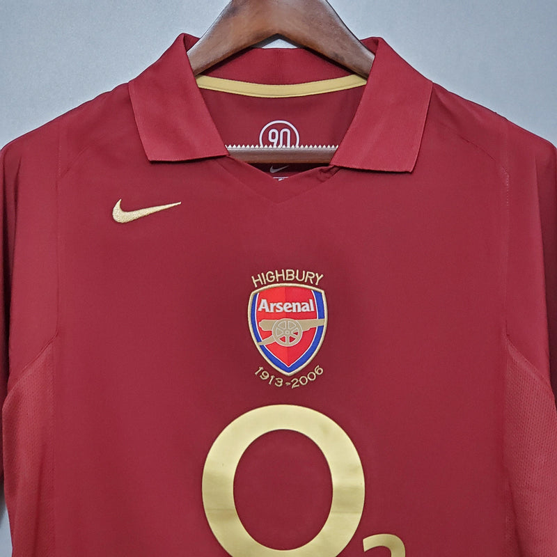 Camisa Retrô Arsenal 2005/06 Home