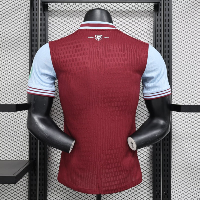 Camisa West Ham Home 2024/25 Jogador Umbro Masculino - Vinho