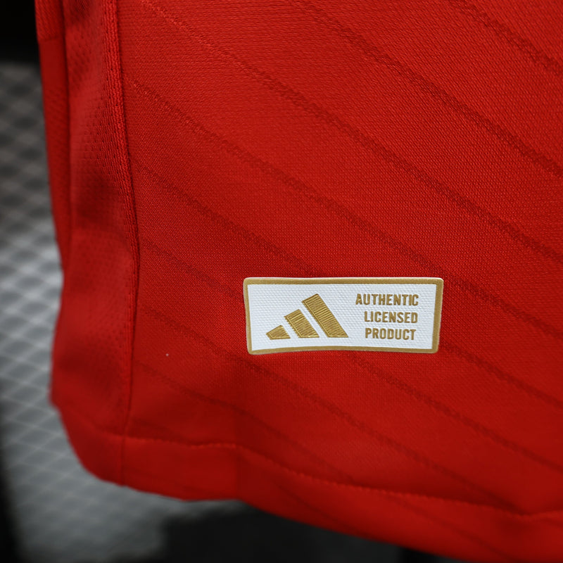 Camisa Benfica Home 2024/25 Jogador Adidas Masculino - Vermelha e Branca