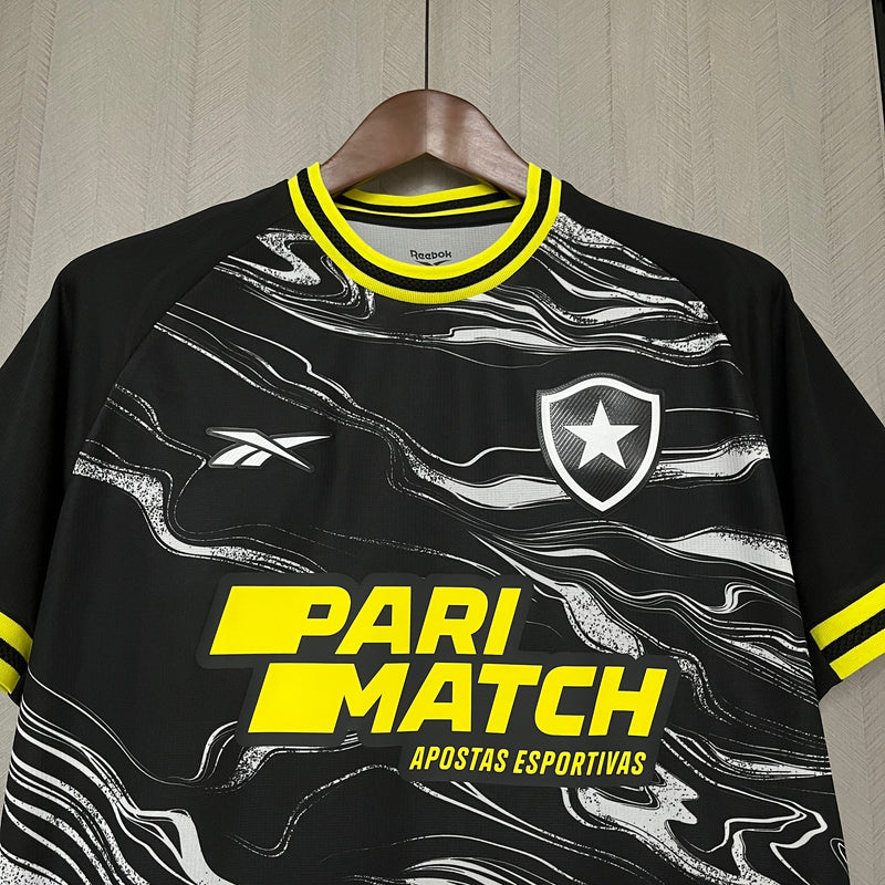 CAMISA DO BOTAFOGO 24/25 PRETO E AMARELO - TORCEDOR