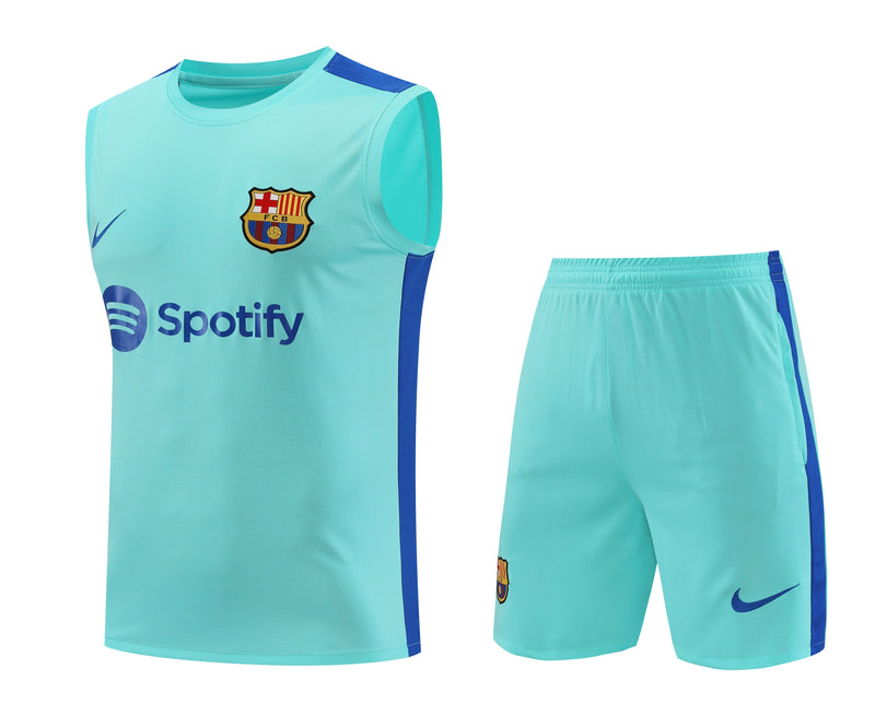 Kit Treino Barcelona 23/24 Nike - Azul Claro