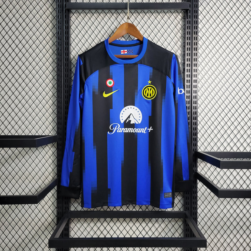 Camisa Inter de Milão 2023/24 Home - Manga Longa