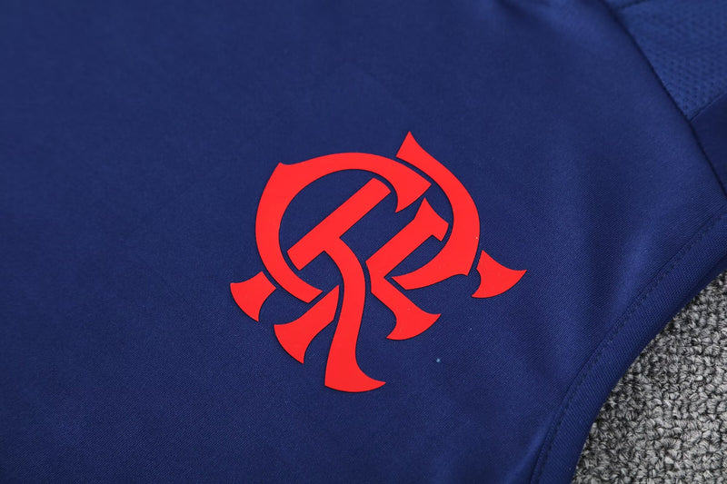 Kit Treino Regata e Shorts Flamengo 25/26 Azul Marinho