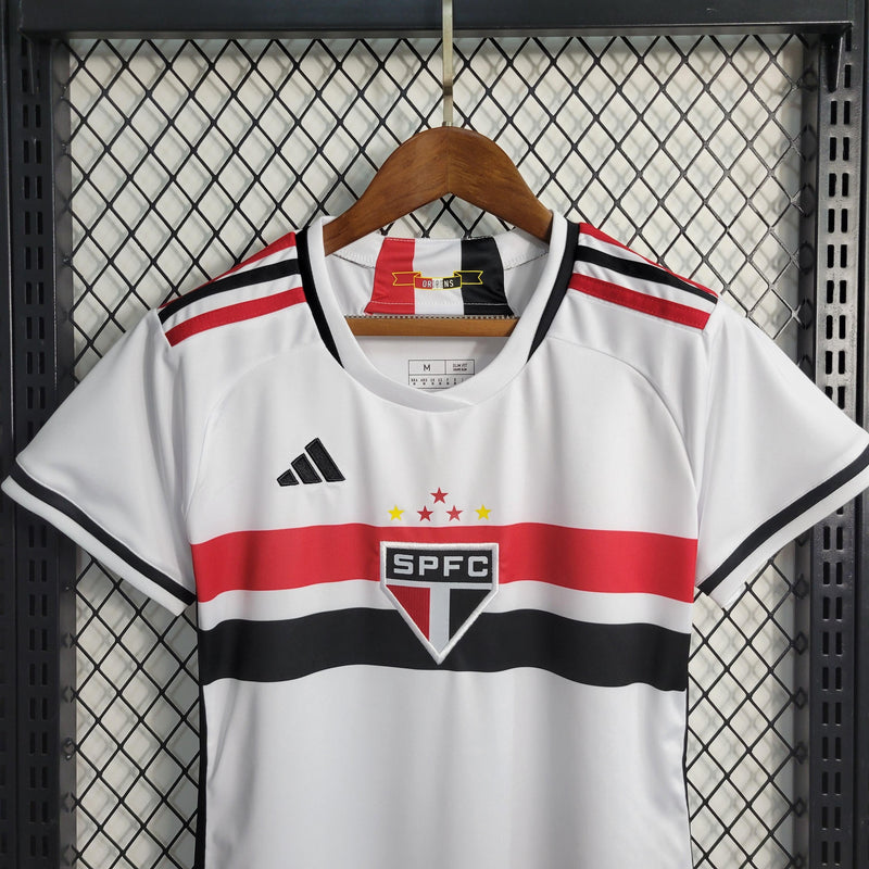 Camisa Oficial do São Paulo F.C - 23/24 - Feminina - Versão Torcedor - Personalizável