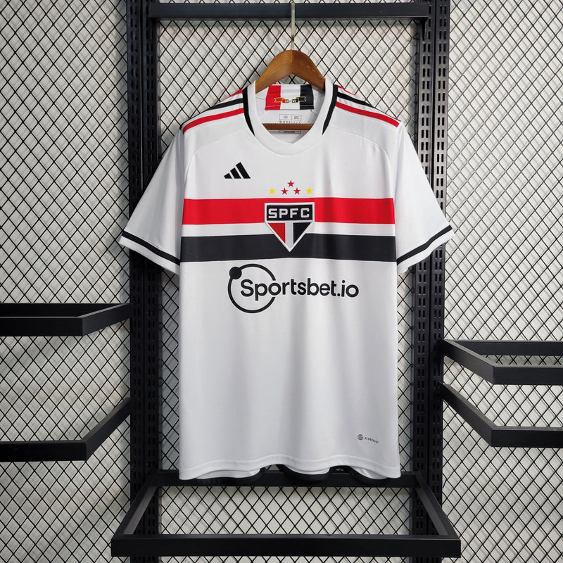 Camisa Oficial do São Paulo F.C - 23/24 - Versão Torcedor - Personalizável - Home