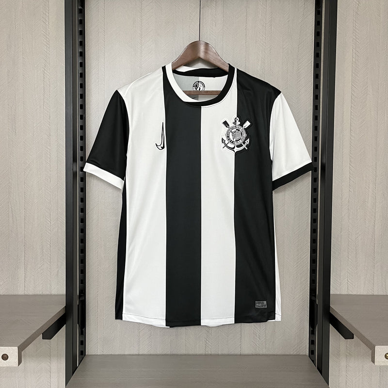 Camisa Corinthians 2024/25 - Torcedor Branca e Preto