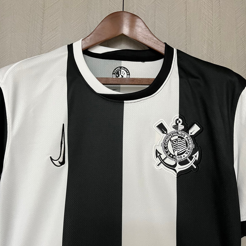 Camisa Corinthians 2024/25 - Torcedor Branca e Preto