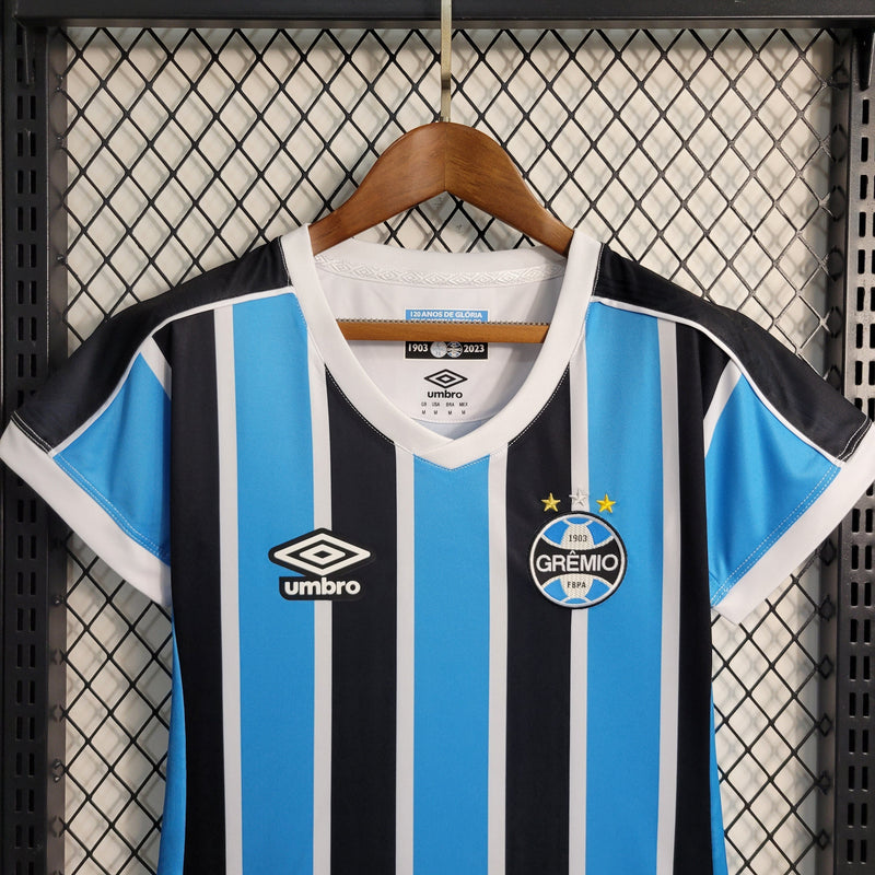 Camisa Oficial do Grêmio - 23/24 - Feminina - Versão Torcedor - Personalizável