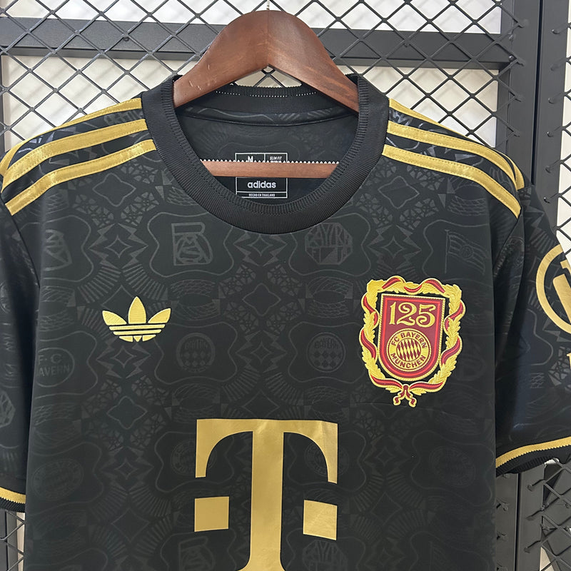 Camisa Bayern de Munique 25/26 Preta - 125º Aniversário